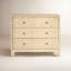 Hollis 3 - Drawer Solid Wood Nightstand