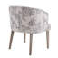Fauteuil rembourré en lin 19,25 po H capitonné pour salle à manger-1551933344