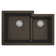 Karran Quartz 32'' X 21-1/4'' Double Bowl 60/40 Undermount Kitchen Sink Kit