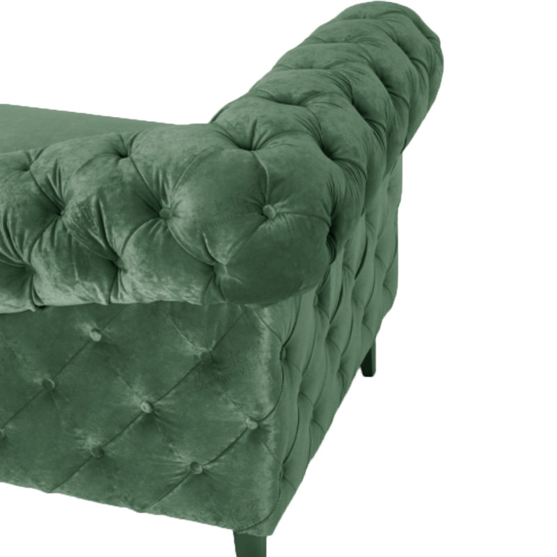 Chaise longue en tissu de qualité supérieure, Orienté à droite