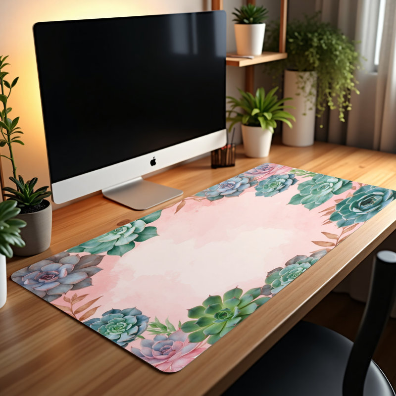 Polyester Desk Pad, 14.4x12.1