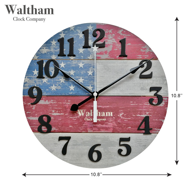 Horloge murale 10,8 po American Flag
