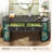 55.1" Computer Desk With Drawer, Rattan Home Office Desks With Storage Cabinet, Farmhouse Office Desk-442019480