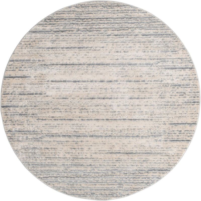 Abstract Indoor Rug, Round 7'