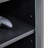 5-Tier Media Stand Cabinet With 3-Level Adjustable Shelves, Tempered Glass Doors, And Cable Management, Distressed Black