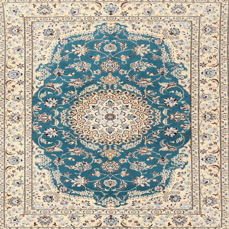 Tapis décoratif beige oriental Douglaston, Rond 8 pi