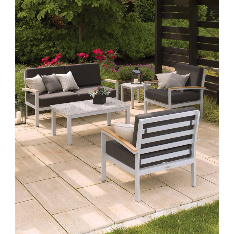 Travira Outdoor Coffee Table, Litecore Ash