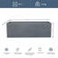 Textured Concrete Effect Trough Planter By Idealist Lite-1625170267