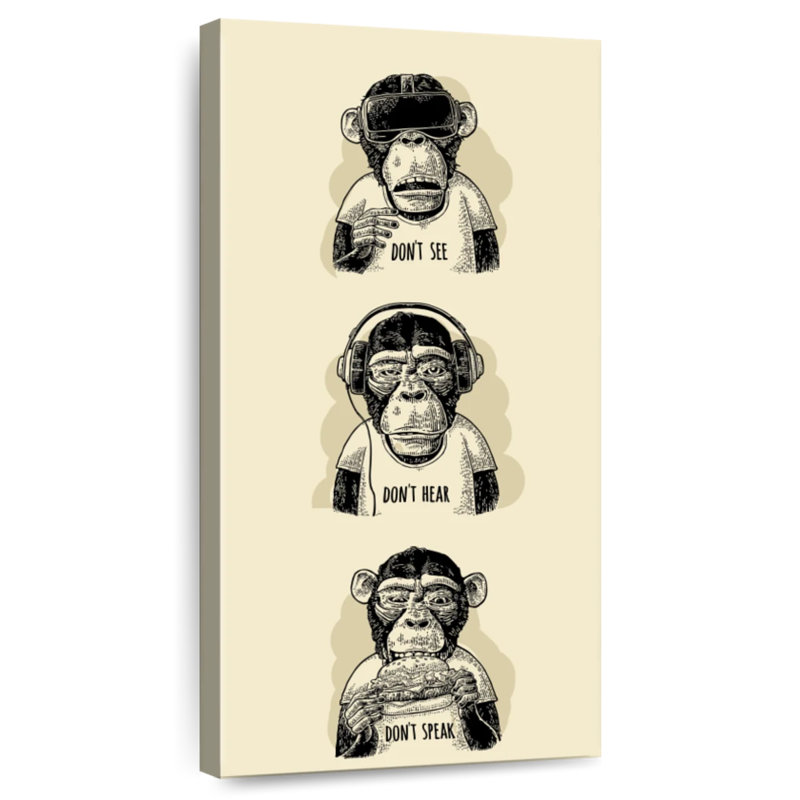 Hipster Wise Monkeys