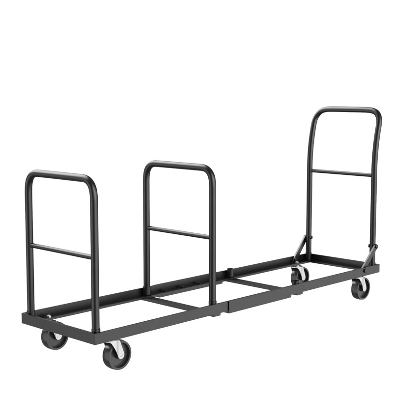 Chariot manuel industriel pliable pour chaise | Capacité de 2 000 lb, système de stabilité à 4 roues, mobilité tout-terrain | Idéal pour les salles de réception, les salles de banquet et les réceptions
