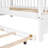 Wooden Twin Size House Bed With Trundle,Kids Bed With Shelf, White-2006063797