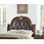 Mobilier de chambre à coucher de style traditionnel avec tête de lit capitonnée capitonnée et capitonnée-131574317