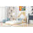 Wood Floor Bed With House-Shaped Headboard-155577922