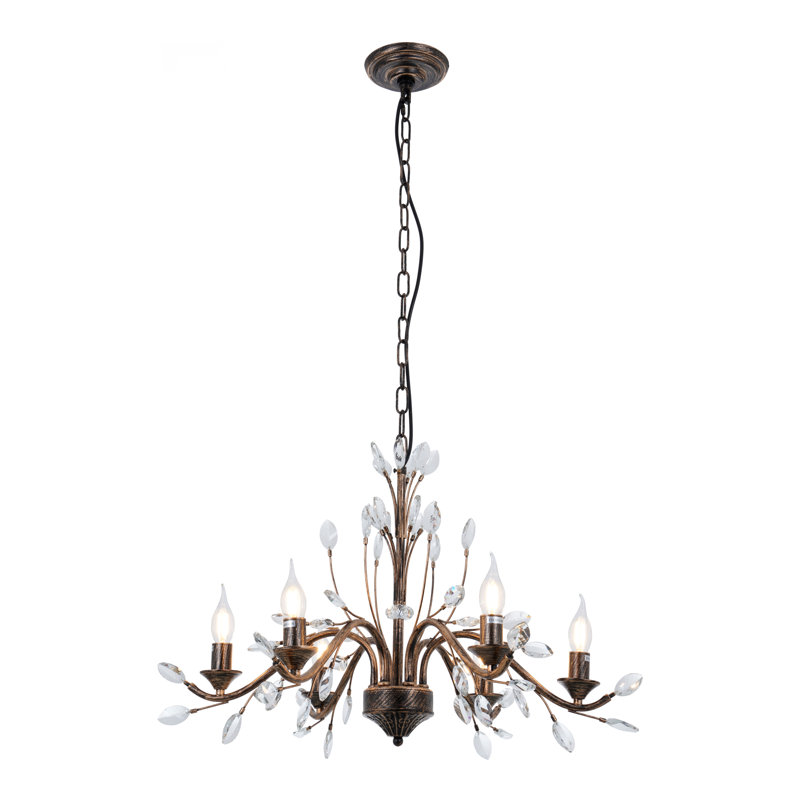 Lustre classique / traditionnel à 6 lumières à intensité variable