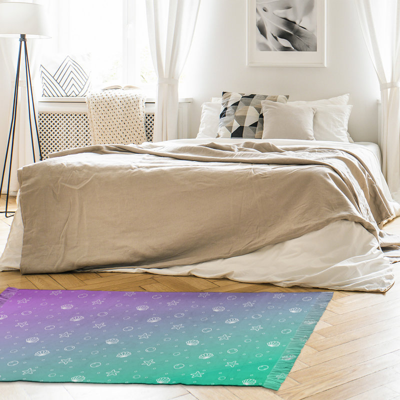 Tapis de zone rose/mauve coquillage Mcguigan, Non