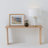 Arden 17 in. White Marble LED Bedside Table Lamp with Charging USB Port