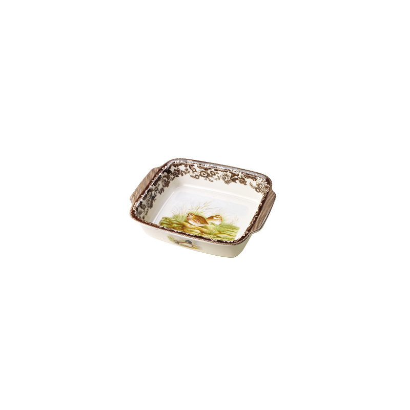 Spode Woodland Rect Hndl Dsh 15X11.75" Ql/Mal