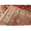 Tapis semi-antique rouge traditionnel rétro 12 x 15