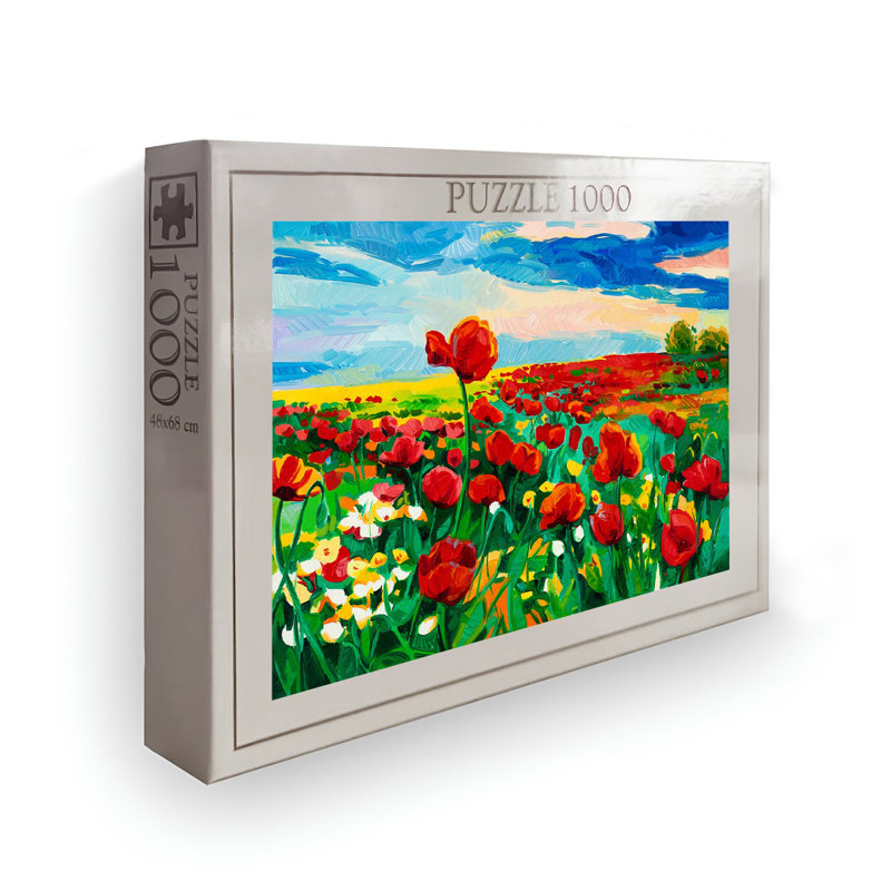 1000-Piece Jigsaw Puzzle, 26.8 x 18.9 inches | High-Quality 100% Cardboard, Vibrant Design | Perfect for Family Fun, Stress Relief & Educational Play | Gift for Adults & Kids | Box Size: 13.2 x 9.1 x 2.0 inches