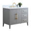 Ensemble de meuble-lavabo simple 42 po avec plateau en marbre Chambery-94811315-94811312