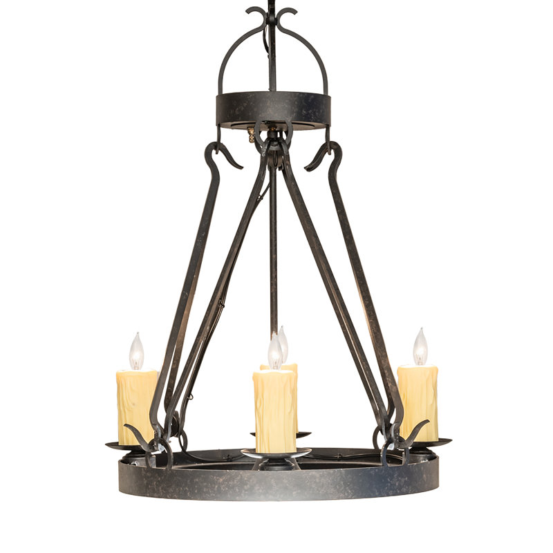 Greenbriar Oak 4 - Light Chandelier