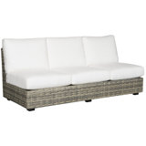 Michael Weiss Montclair 79.5" Wide Outdoor Rectangle Patio Sofa with Cushions