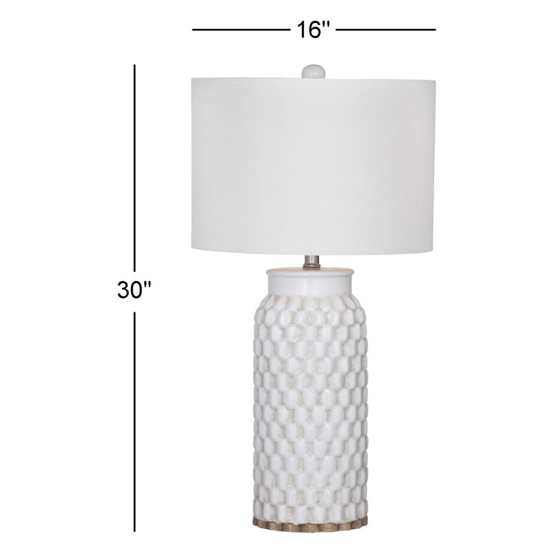 Lampe de table blanche 30 po Pattison