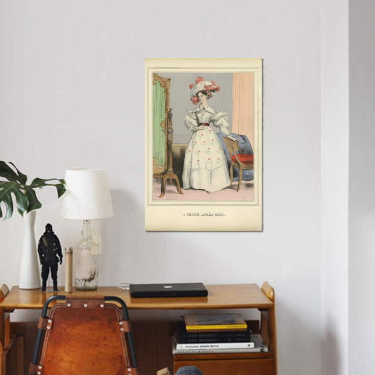 «Vintage Woman Ad I», reproduction sur toile, H 40 po x l 26 po x P 1,5 po, Toile tendue, Pas de tapis