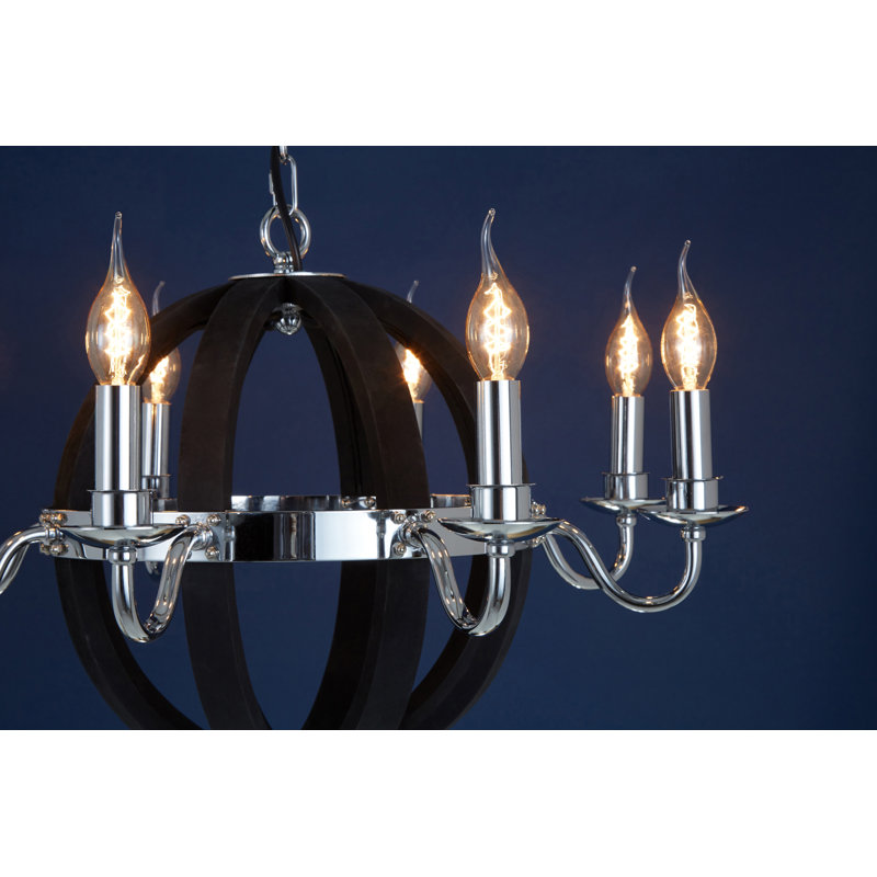 Madrona 8 - Light Candle Style Chandelier