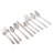Gibson Taquan 45 Piece Stainless Steel Flatware Set in Silver