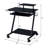 Stylish Black Finish Gaming Desk With Open Storage And Keyboard Tray For Enhanced Gaming Experience