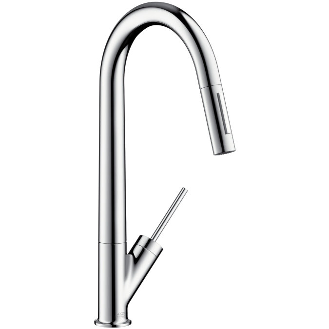 AXOR Starck Pull Down Single Handle Kitchen Faucet, Chrome