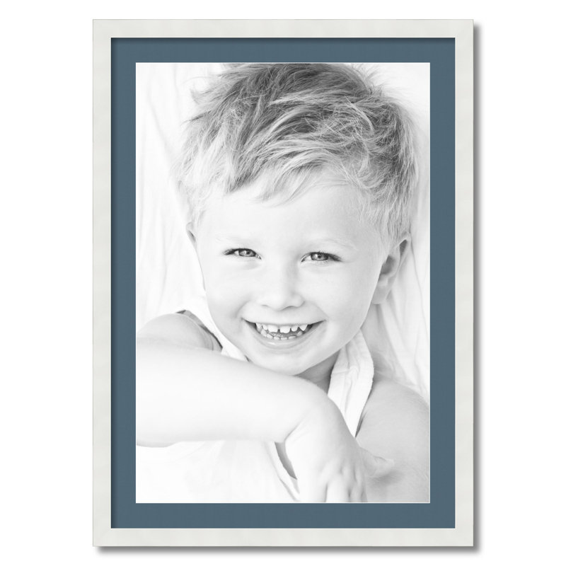 Cadre pour photo 20 po x 30 po blanc mat, Bleu néerlandais