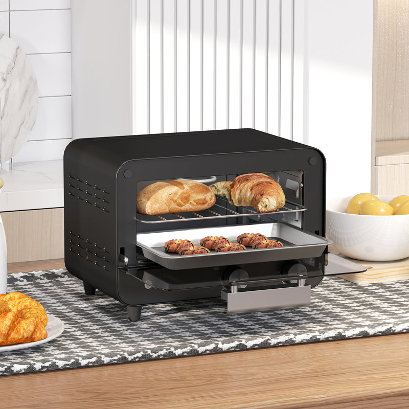 HOMCOM Toaster Oven, Black