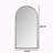 Iron Arch Retro Full Length Mirror With Supporting Feet-528715060