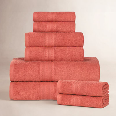 Asleigh 8-Piece Cotton Towel Set