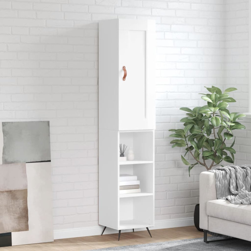 34.5cm Sideboard, High Gloss White