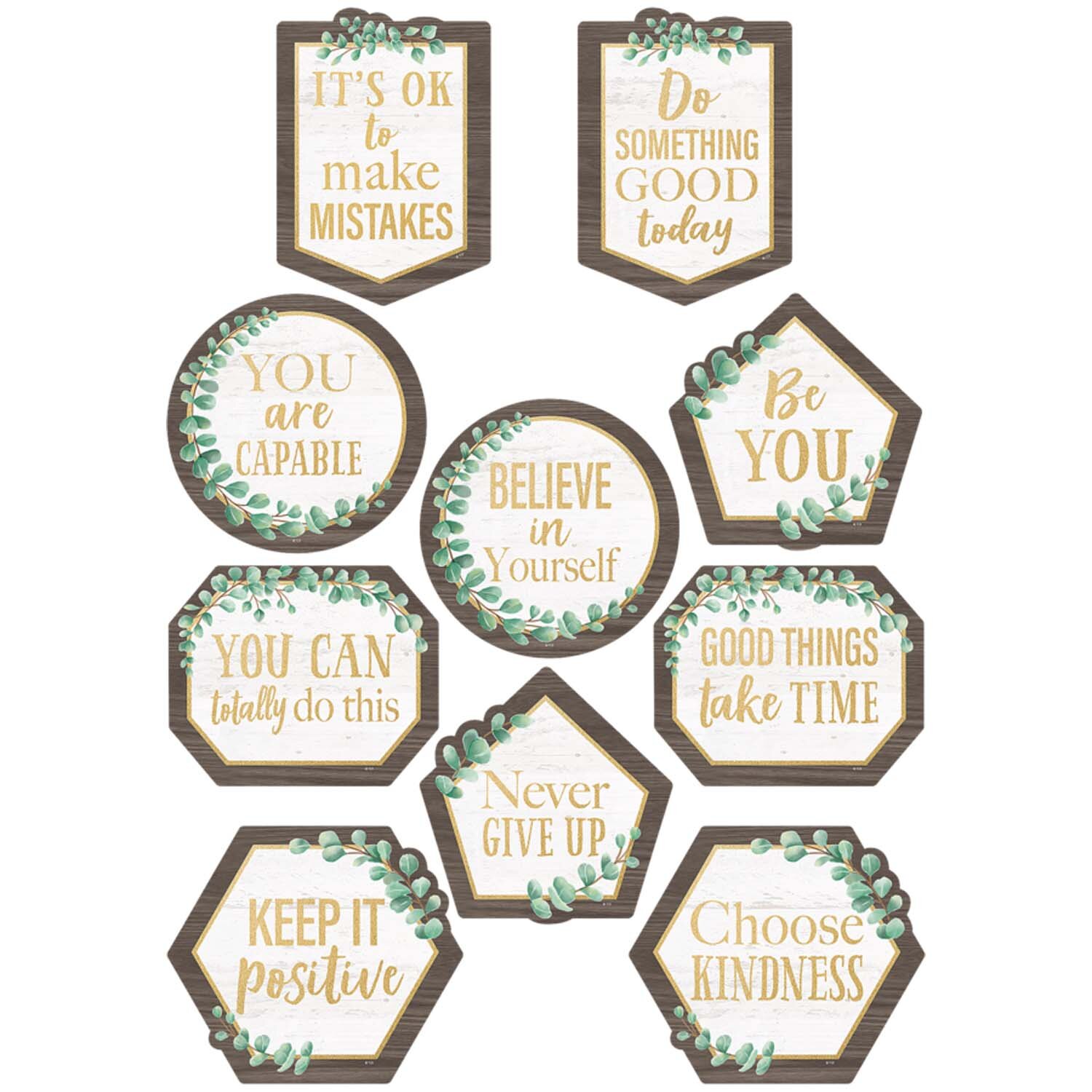 Teacher Created Resources Eucalyptus Positive Sayings Accents | Wayfair