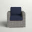 Fauteuil club en osier gris-1913249920