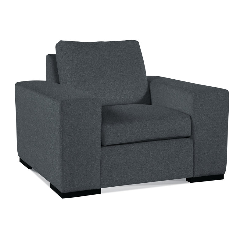 Memphis Armchair, Black, Elite Dove Linen