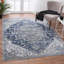 Tapis oriental bleu / gris Mannsville-875065784