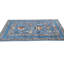 Tapis oriental moderne bleu unique 3 x 5 One-of-a-Kind