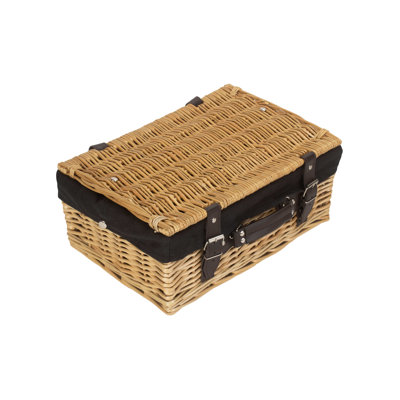 Wicker Hamper Basket with Lining