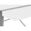 Bureau d'ordinateur, bureau personnel, ordinateur portable, L 48 po, travail, stratifié blanc, métal gris, contemporain, moderne-220035650