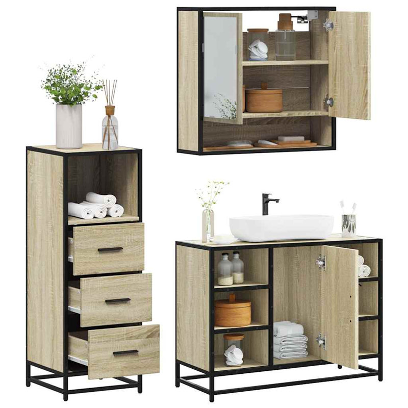 Allina Bathroom Furniture Suite, Sonoma Oak