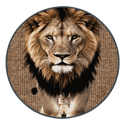 Washable Cape Lion Big Cats Area Rug