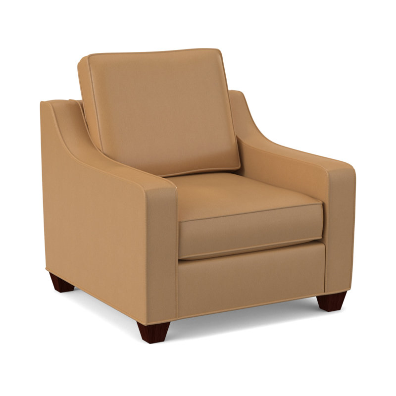 Fauteuil large de 34 po Clark, Bagages Dillon, Acajou empire