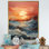 Bold Beach Sunset Scenery III, reproduction d'art sur toile