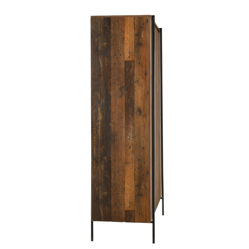 Brannan 2 Door Manufactured Wood Wardrobe