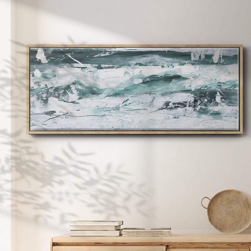 Misty Waves II- Framed Canvas